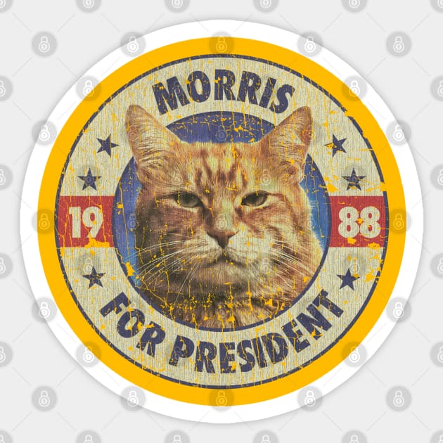 Morris For President 1988 Sticker by JCD666